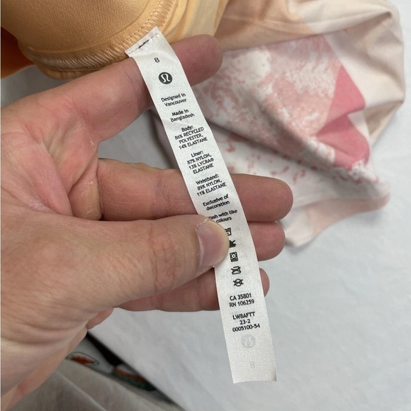 Lululemon Court Rival Tennis High-Rise Skirt Long Multi Women’s Sz 8 NWT - Picture 9 of 10